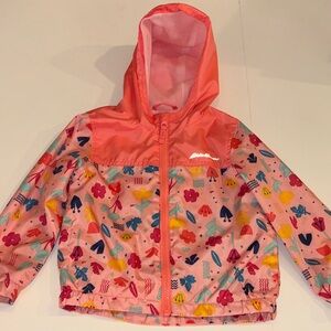 Eddie Bauer Kids Raincoat - Pink with Multicolor Print
